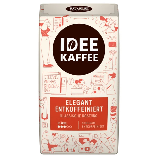 Idee Kaffee Entkoffeiniert Gemahlen 500G